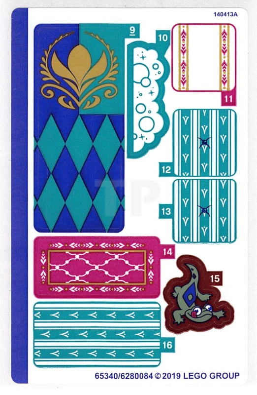 LEGO&reg; 6280084 - Pegatina para el Conjunto 41164 - Hoja 1