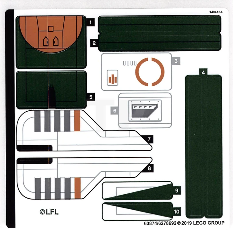 LEGO&reg; 6278692 - Pegatina para Set 75248