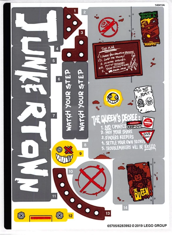 LEGO&reg; 6283992 - Sticker for Set 75977