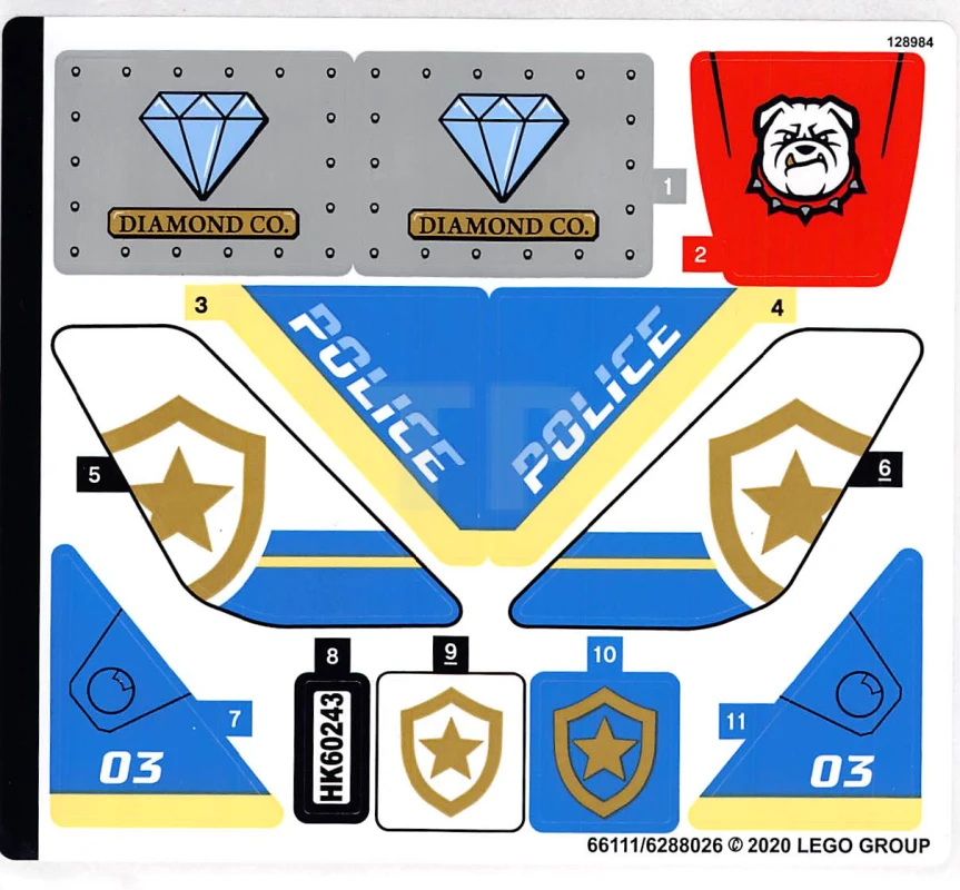 LEGO&reg; 6288026 - Sticker for Set 60243