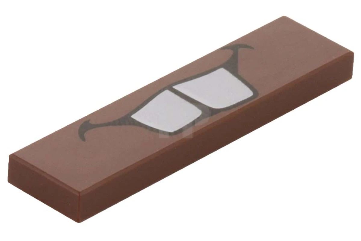 LEGO&reg; 4620530 - 2431pb160 - Carreau 1 x 4 avec motif de dents