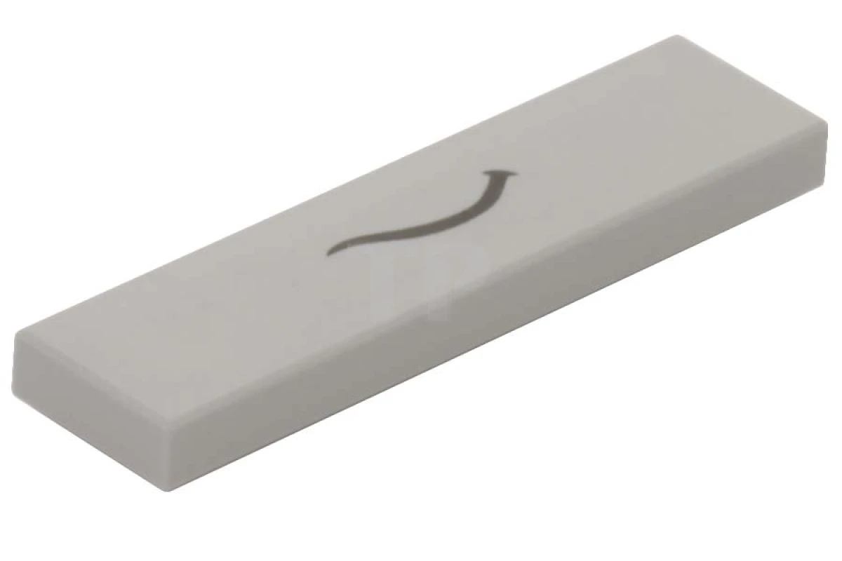 LEGO&reg; 4624699 - 2431pb164 - Tile 1 x 4 with Black Thin Curved Smile Pattern (The Queen)