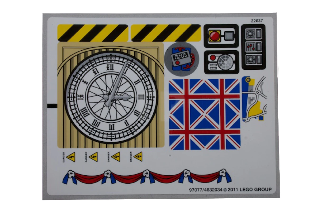 LEGO&reg; 4632034 - Sticker for Set 8639