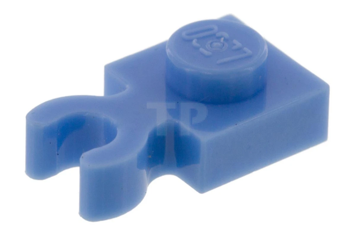 LEGO&reg; 4529115 - 4085d - Plate 1 x 1 with Clip Vertical - Thick open O