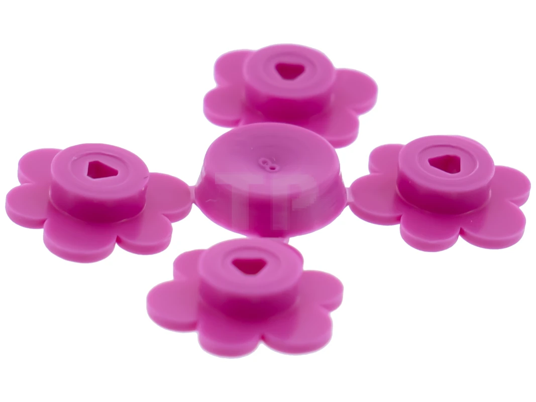 LEGO&reg; 3742sprue - 4216375 - Flower Small, Sprue of Four
