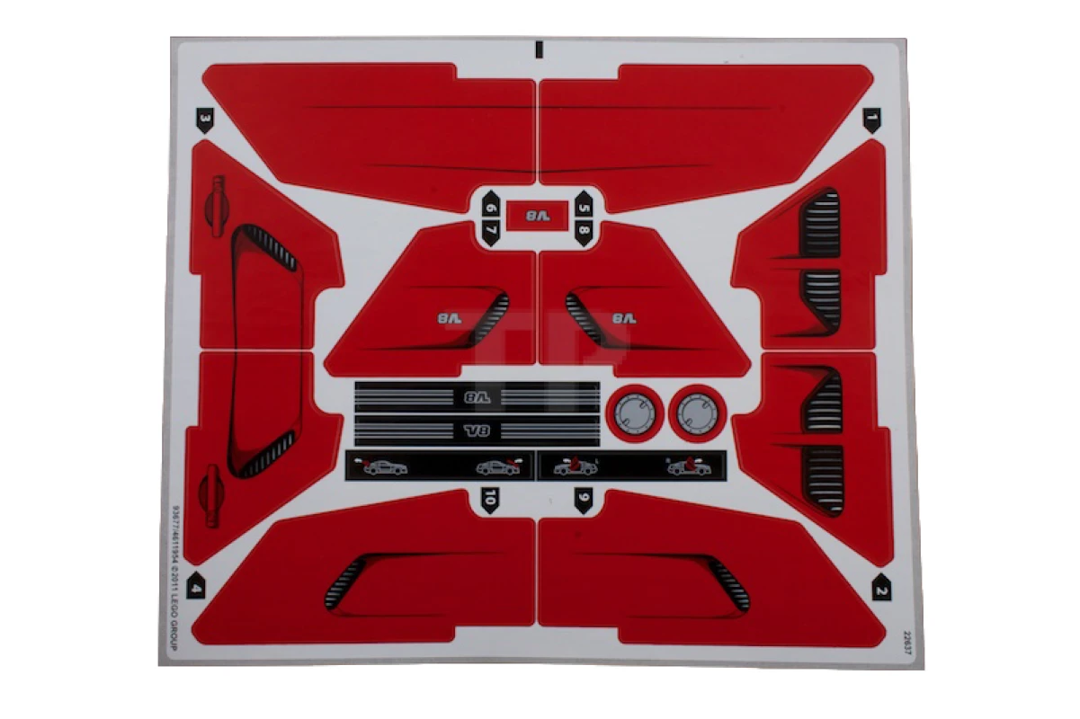 LEGO&reg; 4611954 - Sticker for Set 8070