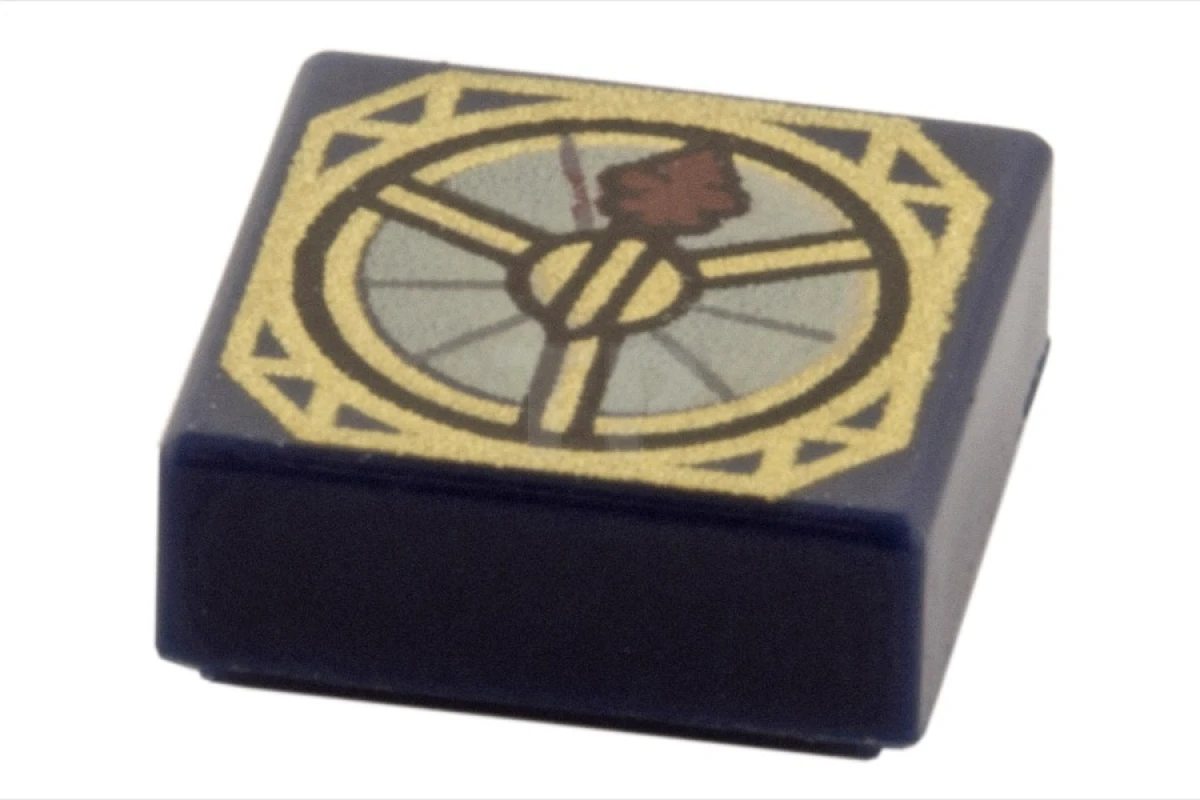 LEGO&reg; 6023631 - 3070pb052 - Tegel 1 x 1 met magisch kompaspatroon