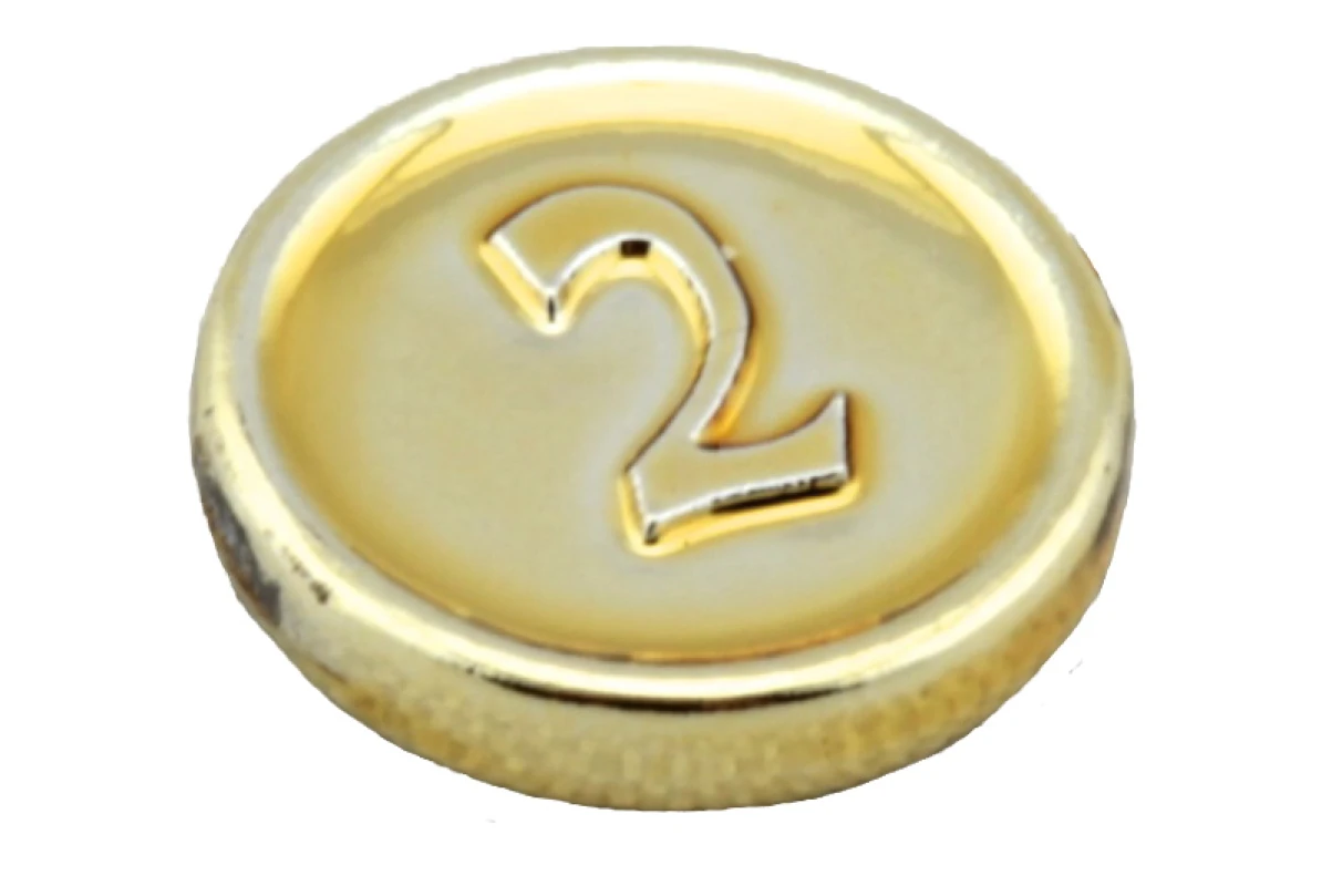 LEGO&reg; 6052266 - 97053b - Minifig, Utensil Coin Type 3 with 2 Mark