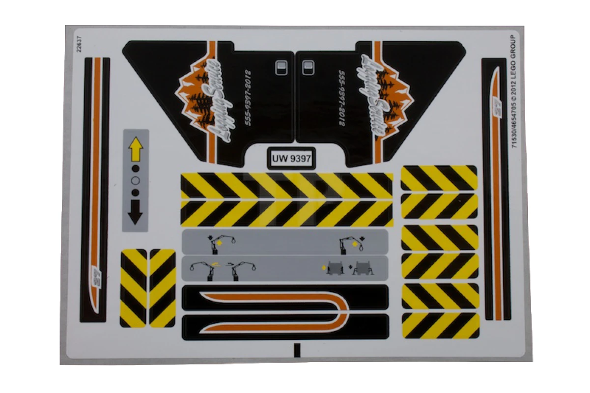 LEGO&reg; 4654705 - Aufkleber für Set 9397