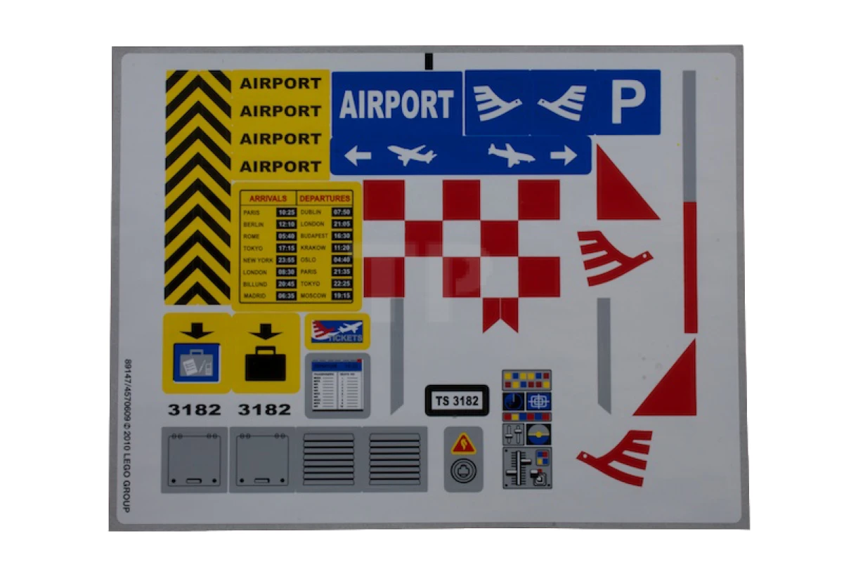 LEGO&reg; 4570609 - Sticker for Set 3182