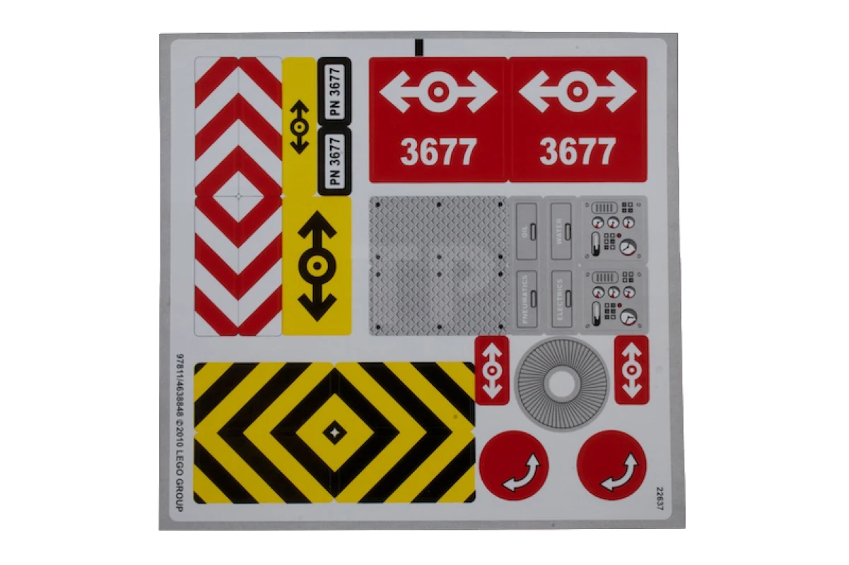 LEGO&reg; 4638848 - Autocollant pour l'ensemble 3677