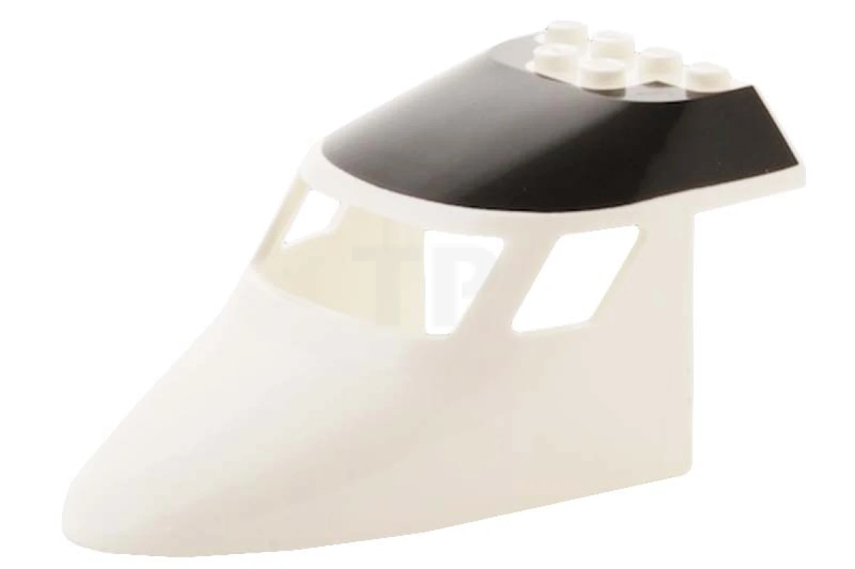 LEGO&reg; 4623528 - 87613pb005 - Aircraft Fuselage 6 x 10 Nose with Roof Pattern