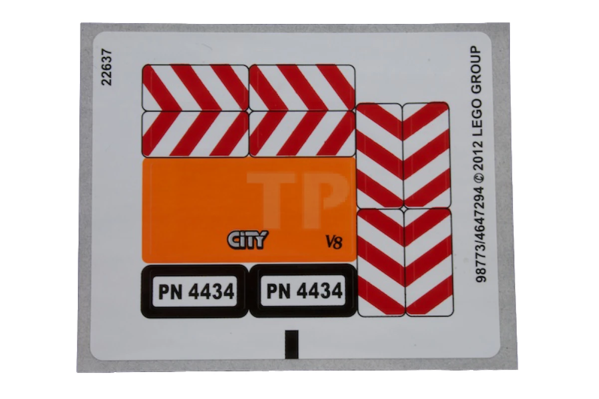 LEGO&reg; 4647294 - Autocollant pour l'ensemble 4434