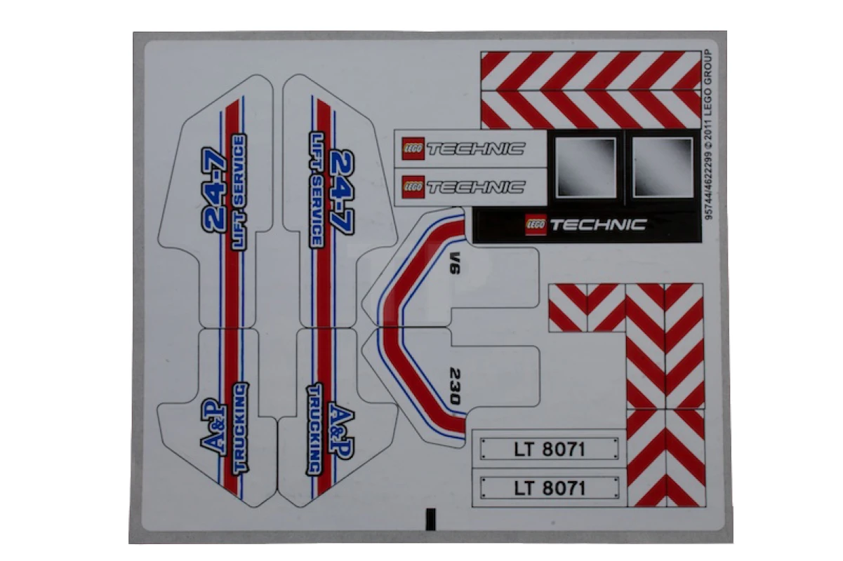 LEGO&reg; 4622299 - Sticker for Set 8071