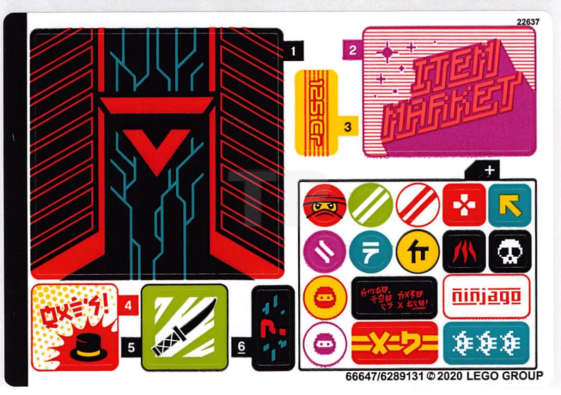 LEGO&reg; 6289131 - Sticker for Set 71708