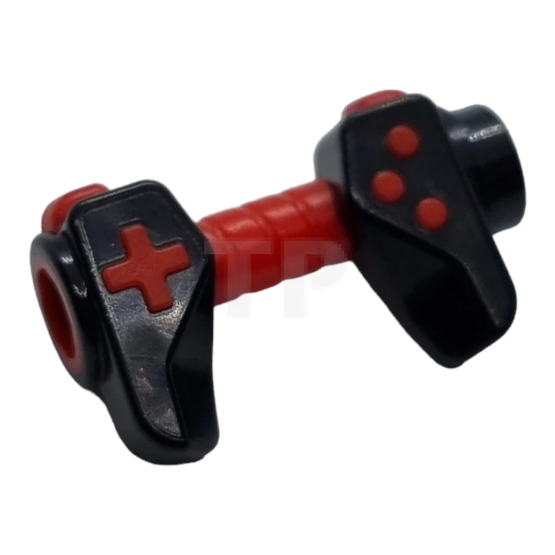 LEGO&reg; 6285530 - 65080pb01 - Minifigure, Utensil Game Controller, Holes on Sides for Bar with Red Buttons and Center Handle Pattern
