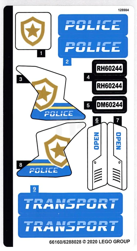 LEGO&reg; 6288028 - Sticker for Set 60244