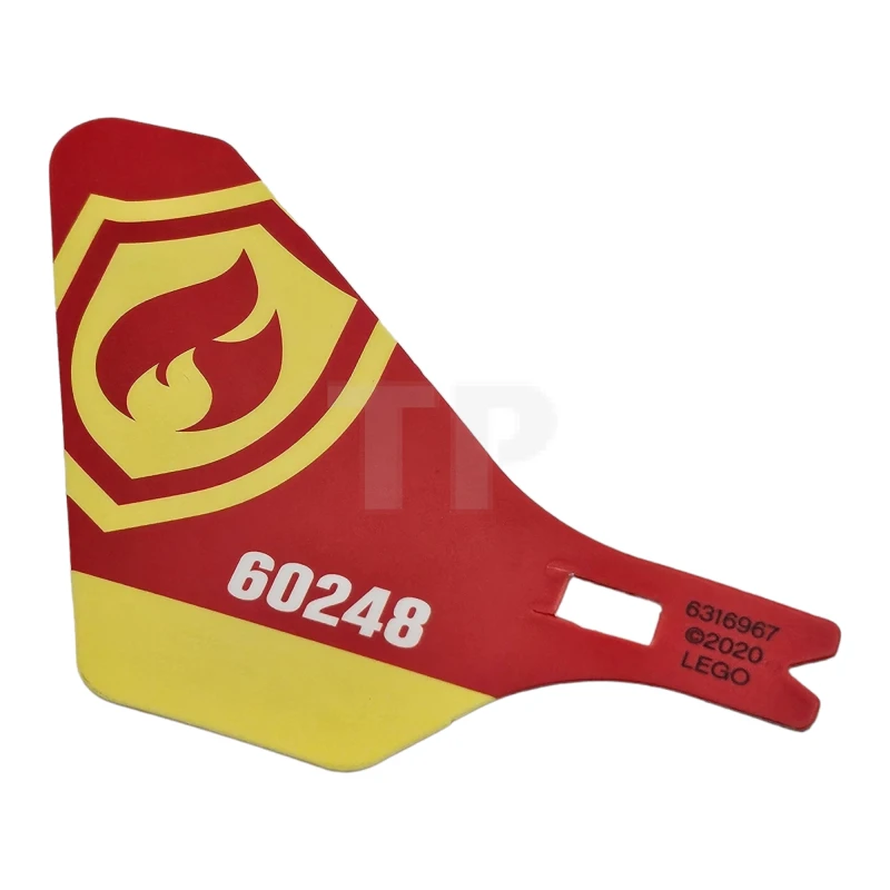LEGO&reg; 6316967 - 69609 - Plastic staart voor vliegende helikopter met '60248' en vuur logo patroon