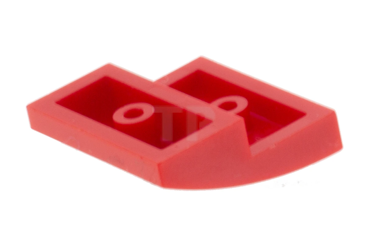 LEGO&reg; 6288042 - 15068pb224 - Pendenza 2 x 2 x 2/3 curvo con motivo a fuoco (logo del fuoco)