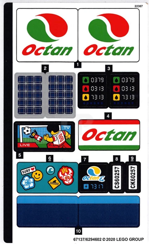 LEGO&reg; 6294602 - Sticker for Set 60257