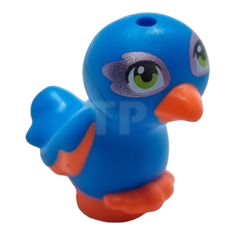 LEGO&reg; 6289278 - 35074pb08 - Vogel, Friends / Elfen, Füße verbunden mit dunkelblauen Körper, lindgrüne Augen Muster