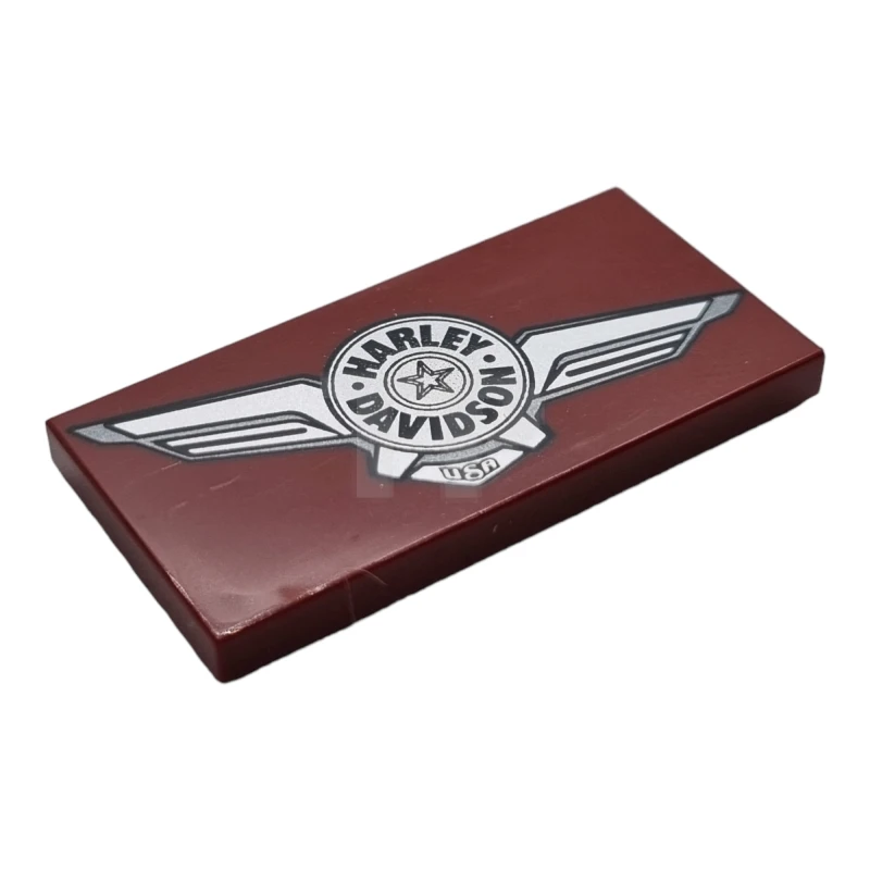 LEGO&reg; 6269050 - 87079pb0650R - Tile 2 x 4 with Harley Davidson Logo Pattern - Right Side