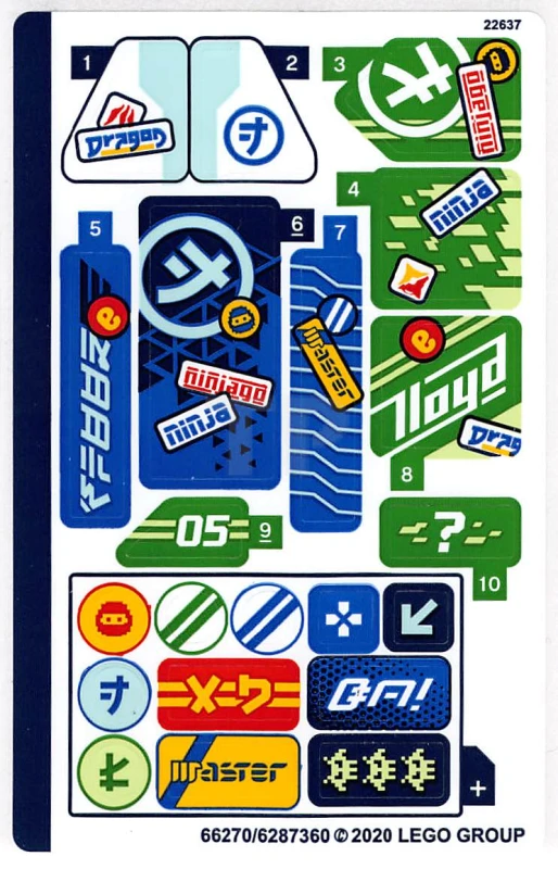 LEGO&reg; 6287360 - Sticker for Set 71709