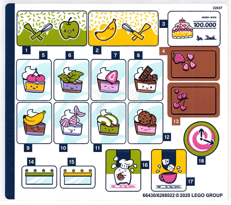 LEGO&reg; 6288022 - Aufkleber für Set 41393