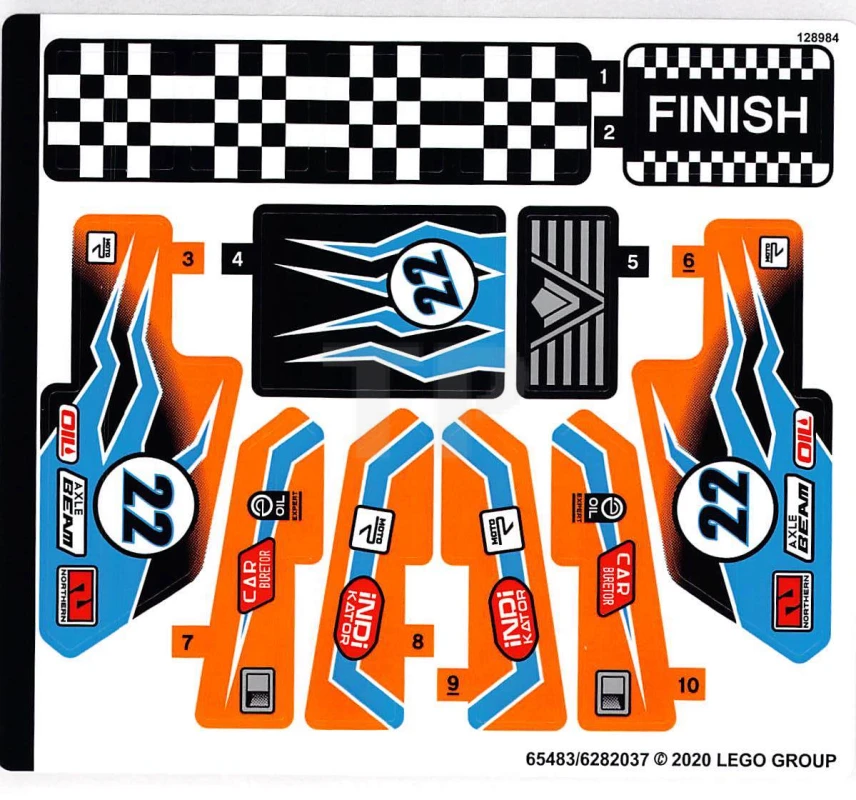 LEGO&reg; 6282037 - Sticker for Set 42104