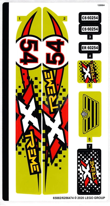 LEGO&reg; 6286474 - Autocollant pour l'ensemble 60254