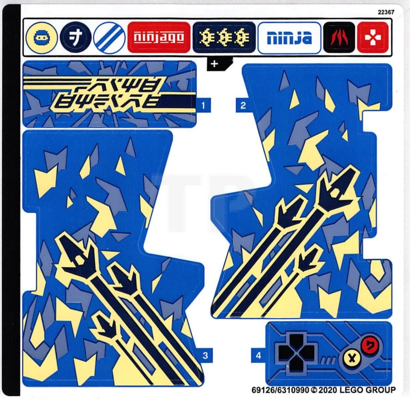 LEGO&reg; 6310990 - Sticker for Set 71715