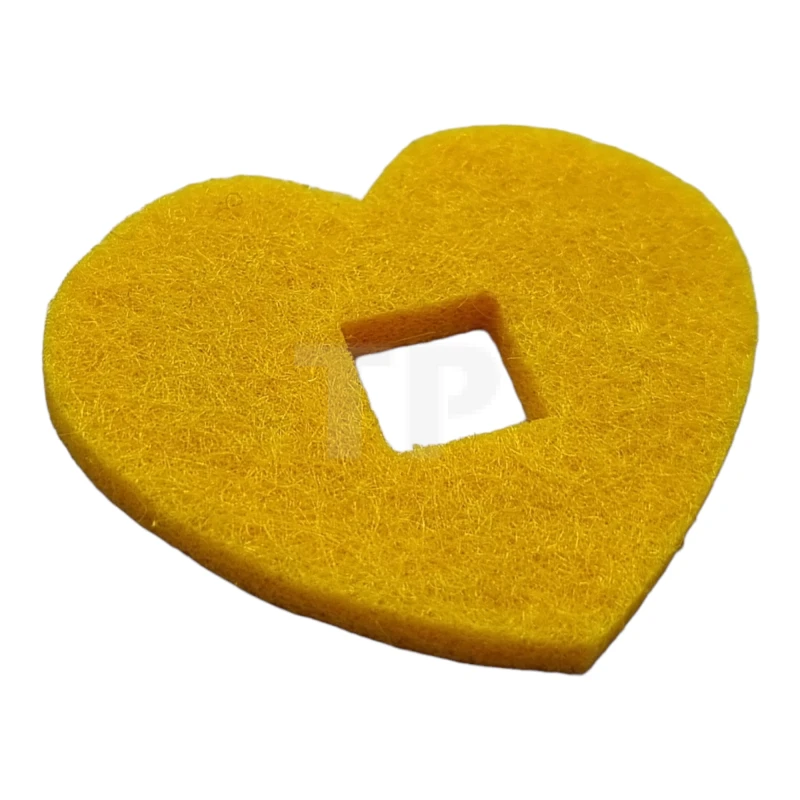 LEGO&reg; 6290395 - 66828 - Vilt Stof 5 x 4 Hartdikte met Vierkant Gat