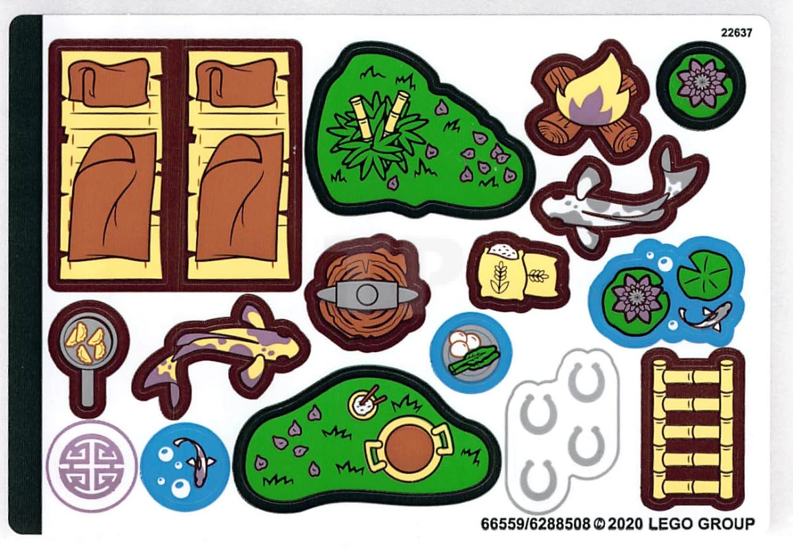 LEGO&reg; 6288508 - Autocollant pour l'ensemble 43174 - Feuille 2