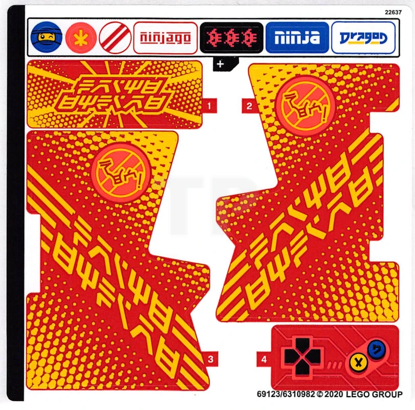 LEGO&reg; 6310982 - Sticker voor set 71714