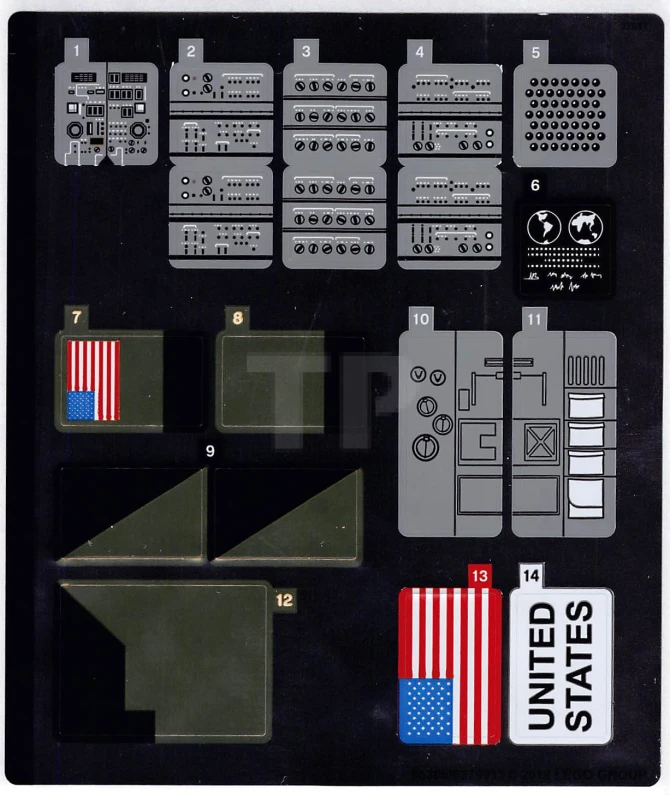 LEGO&reg; 6279911 - Sticker voor set 10266