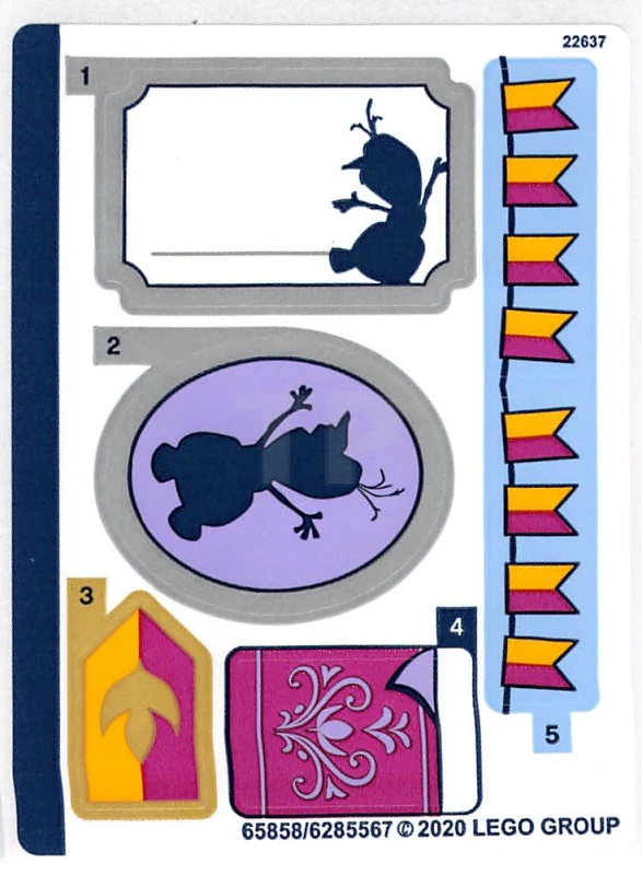 LEGO&reg; 6285567 - Sticker voor set 43175 - vel 1