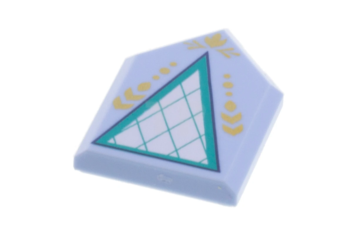 LEGO&reg; 6293666 - 22385pb182 - Tile 2 x 3 Pentagonal with Triangle Pattern