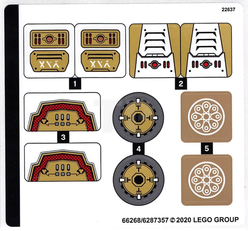LEGO&reg; 6287357 - Sticker for Set 71702