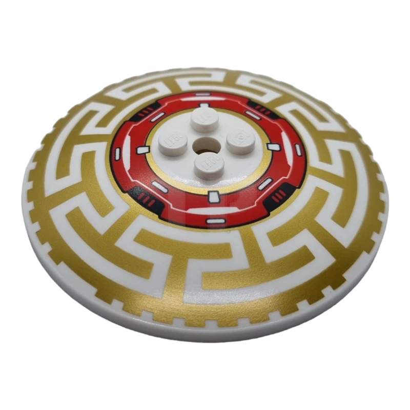 LEGO&reg; 6290498 - 3961pb12 - Dish 8 x 8 Inverted with Asian Geometric Pattern