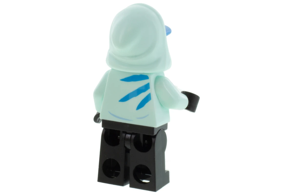 LEGO&reg; hs031 Jack Davids - Felpa con cappuccio Light Aqua con cappuccio (testa blu chiaro)