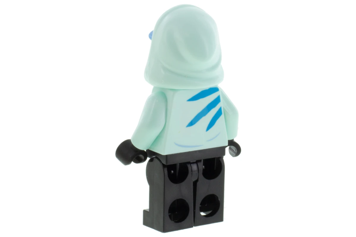 LEGO&reg; hs031 Jack Davids - Felpa con cappuccio Light Aqua con cappuccio (testa blu chiaro)