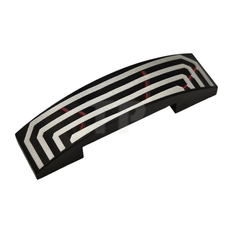 LEGO&reg; 93273pb108 - 6285515 - Slope Curved 4 x 1 - Double with Scratches Pattern (Kylo Ren Mask Top)