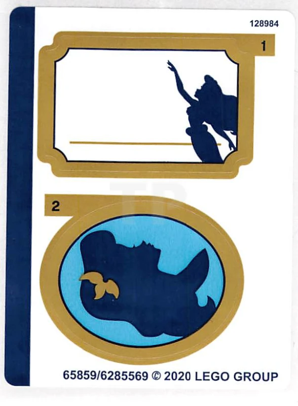 LEGO&reg; 6285569 - Adesivo per il set 43176 - Foglio 1