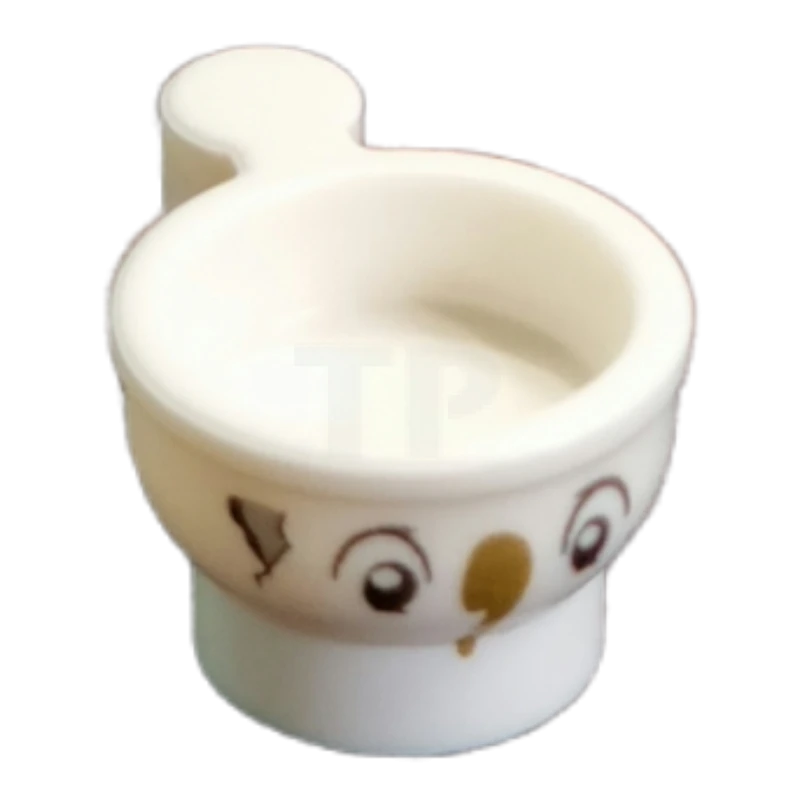 LEGO&reg; 38014pb01 Tazza da tè con motivo di crepe e facce (Chip)