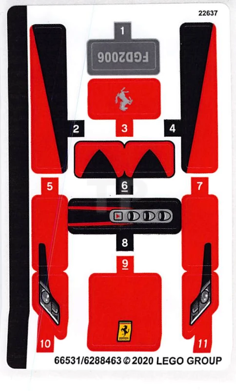 LEGO&reg; 6288463 - Sticker voor set 76895