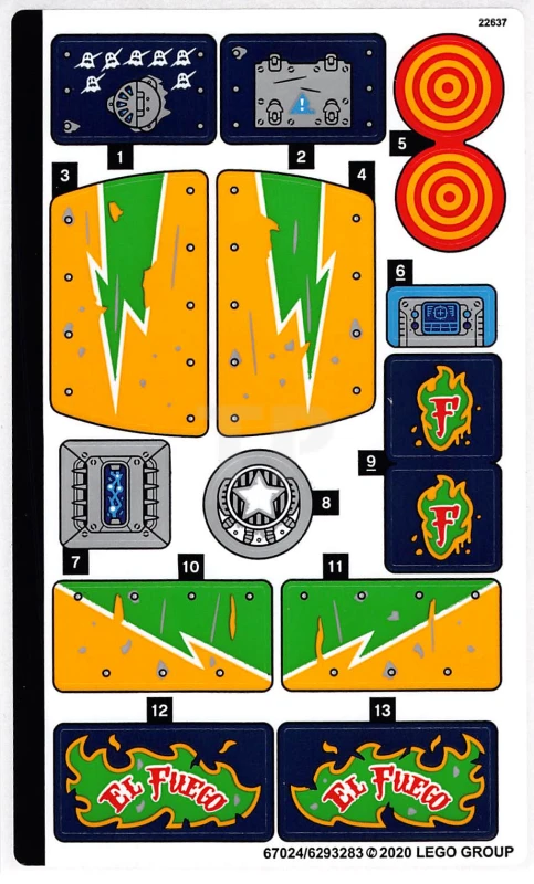 LEGO&reg; 6293283 - Sticker voor set 70429