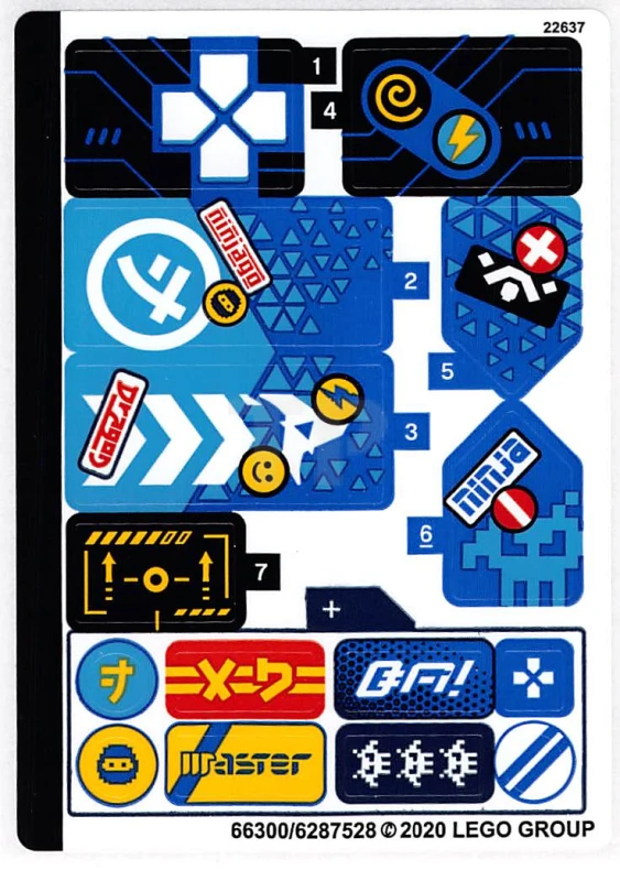 LEGO&reg; 6287528 - Adesivo per il set 71711