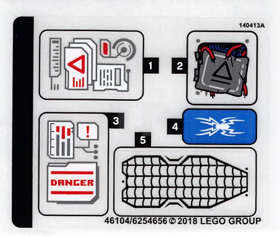 LEGO&reg; 6254656 - Sticker for Set 76113