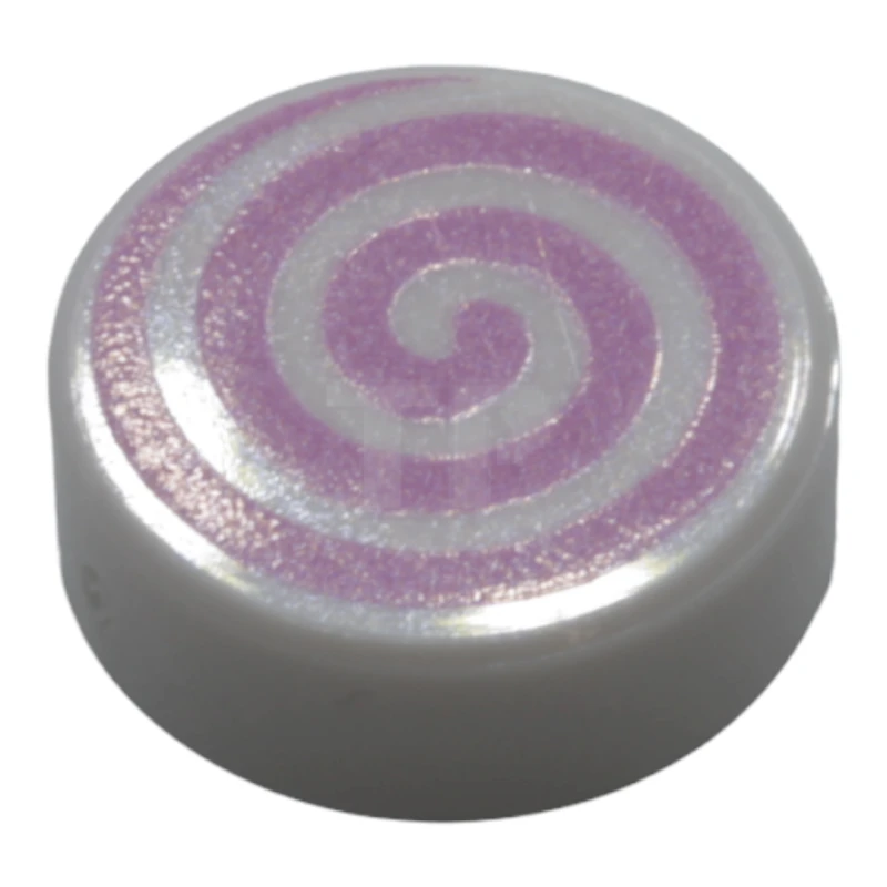 LEGO&reg; 6287765 - 98138pb113 - Carreau 1 x 1 rond avec motif en spirale