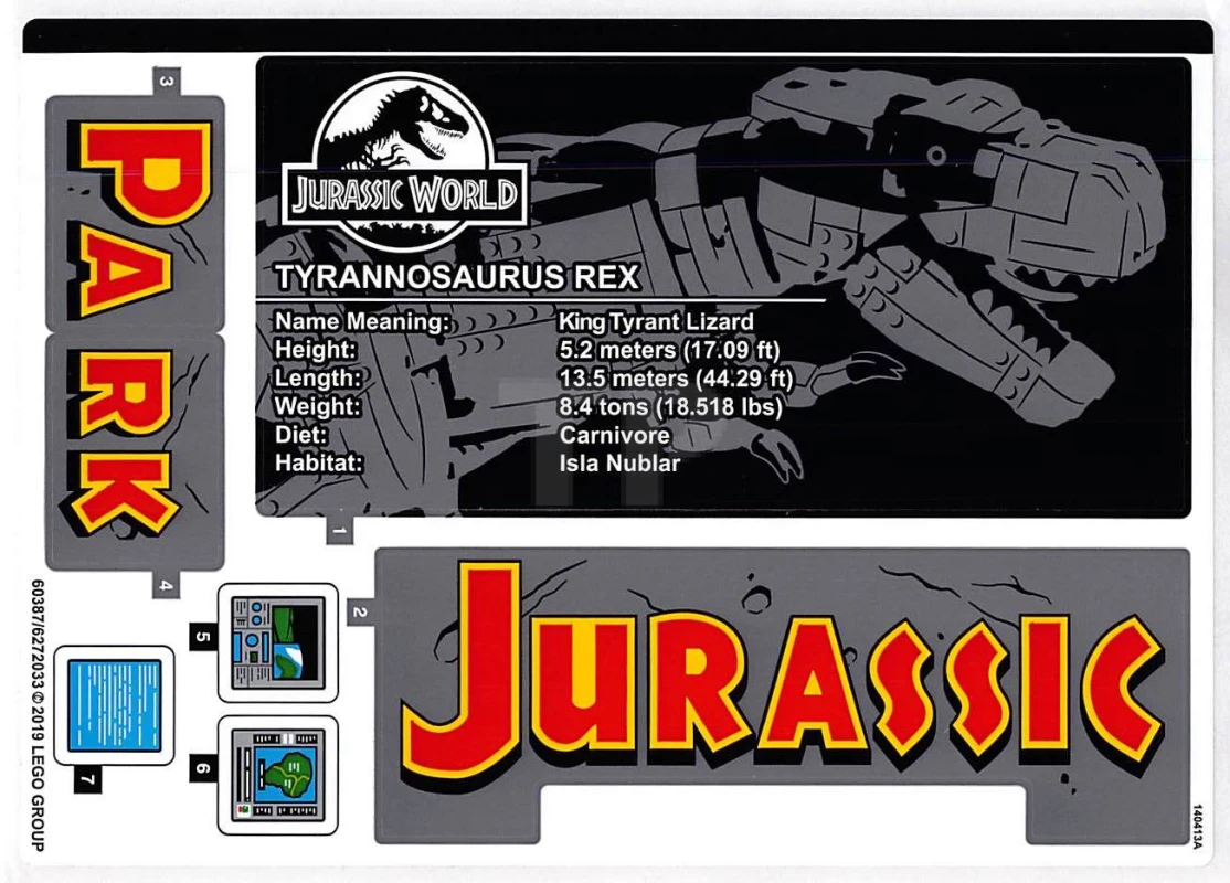 LEGO&reg;  - Sticker for Set 75936